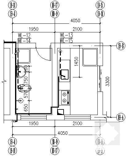 7层商住楼给排水CAD施工图纸（仓库） - 4