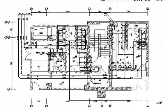 22层体育运动服务综合楼给排水CAD施工图纸(卫生间大样图) - 4