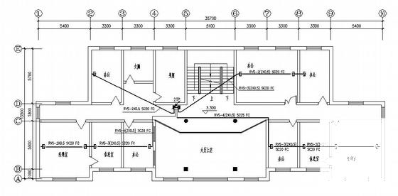 4层水厂电气设计CAD施工图纸(防雷接地系统等) - 3