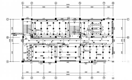 5层工业厂区电气设计CAD施工图纸(综合布线系统) - 3