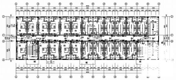 5层宿舍楼电气设计CAD施工图纸(防雷接地系统) - 1