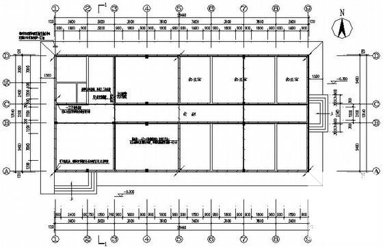 地上两层小办公楼电气CAD施工图纸（三级负荷） - 4