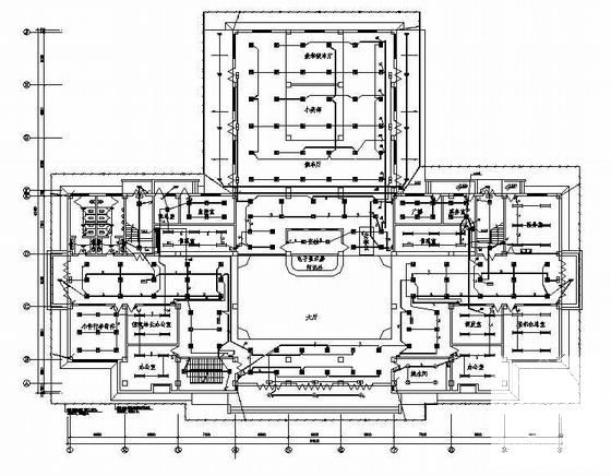 客运站两层主站房电气设计CAD施工图纸(防雷接地系统) - 1
