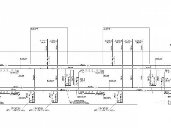 地下2层大型地下室给排水CAD施工图纸 - 4
