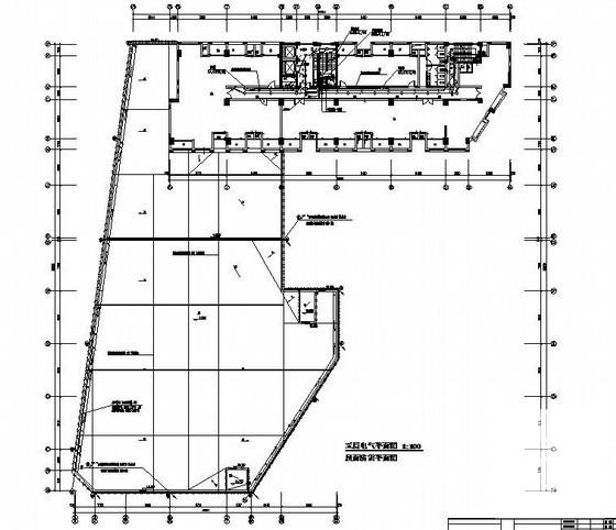 上16层商务办公楼电气CAD施工图纸（三级负荷，第二类防雷）(消防联动控制系统) - 2