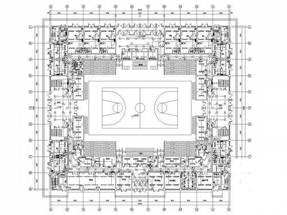 上4层钢筋混凝土结构综合体育馆电气CAD施工图纸（二级负荷） - 1