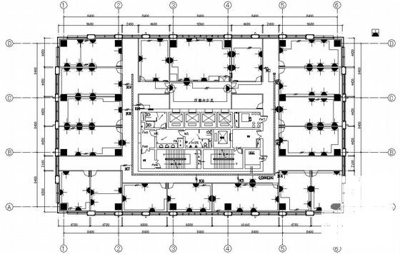监管局办公楼室内装修电气CAD图纸（三级负荷）(配电系统) - 1