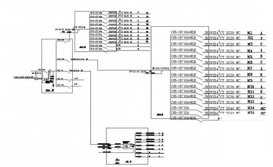 监管局办公楼室内装修电气CAD图纸（三级负荷）(配电系统) - 3