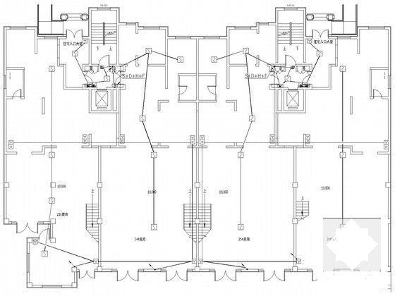 地上18层商业楼电气CAD施工图纸（甲级设计院）(火灾自动报警) - 4