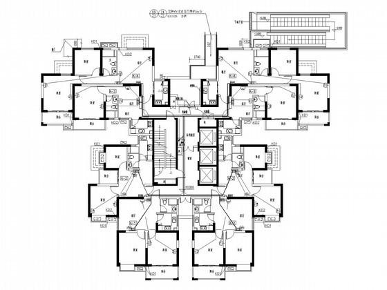 33层钢筋混凝土结构商住楼电气CAD施工图纸（甲级设计院）(火灾自动报警) - 1