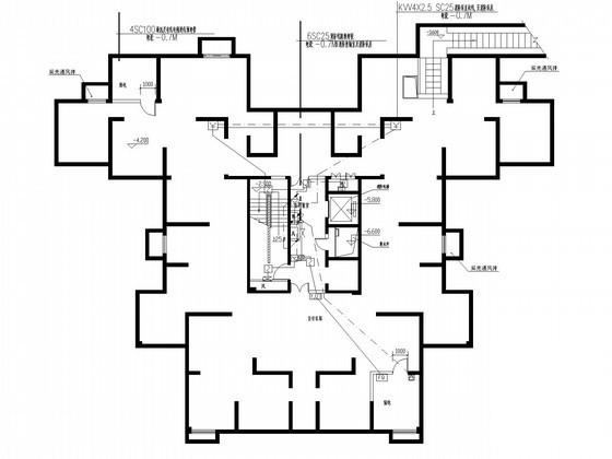 33层钢筋混凝土结构商住楼电气CAD施工图纸（甲级设计院）(火灾自动报警) - 3