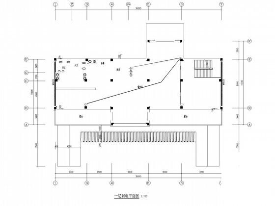 地上两层咖啡吧电气CAD施工图纸（甲级设计院含公共卫生间） - 2