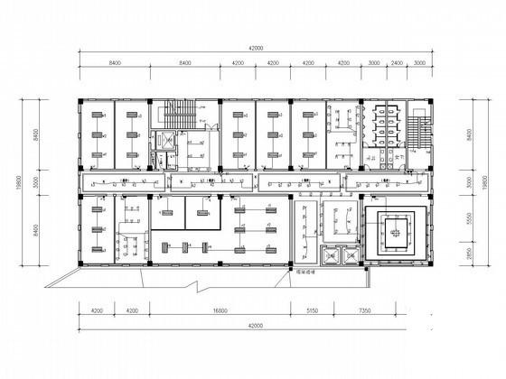 5层科研办公楼装饰电气CAD施工图纸（多安装大样含给排水） - 2