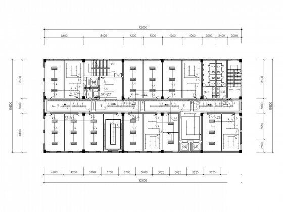5层科研办公楼装饰电气CAD施工图纸（多安装大样含给排水） - 3