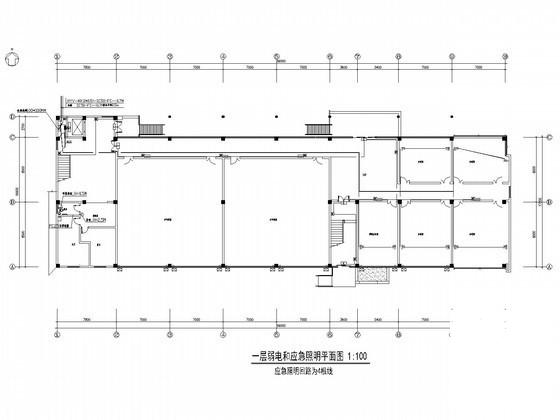 5层钢筋混凝土结构健身活动中心电气CAD施工图纸（第三类防雷） - 4