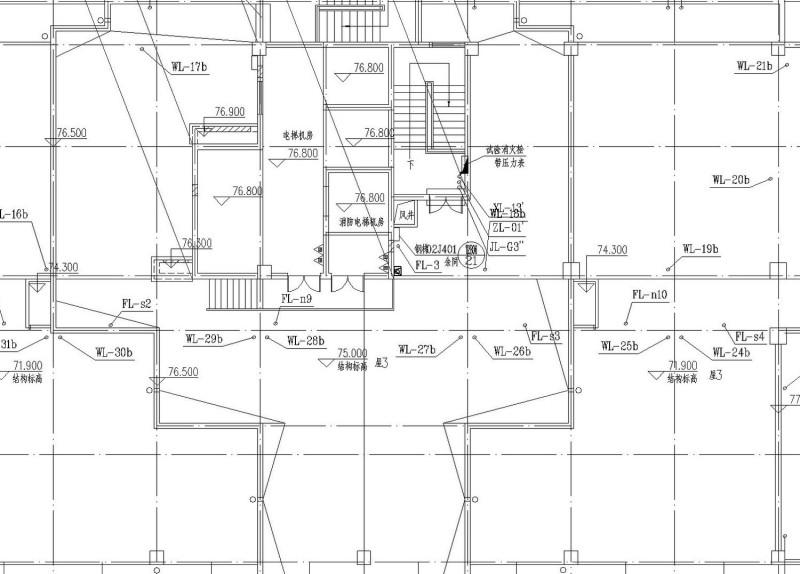 24层商住两用办公楼给排水、消防、喷淋CAD施工图纸 - 4