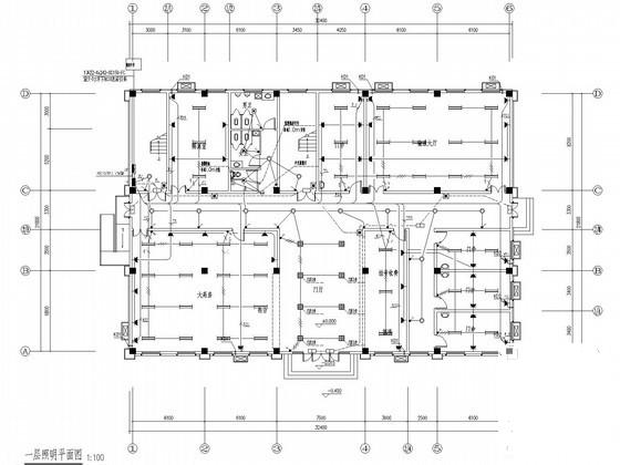 上4层住宅楼小区社区医院电气设计CAD施工图纸（第三类防雷） - 1