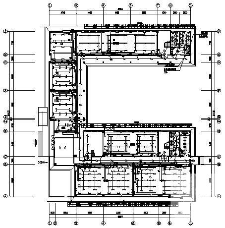 5层学院机电实训楼电气CAD施工图纸（二级负荷，第二类防雷） - 1