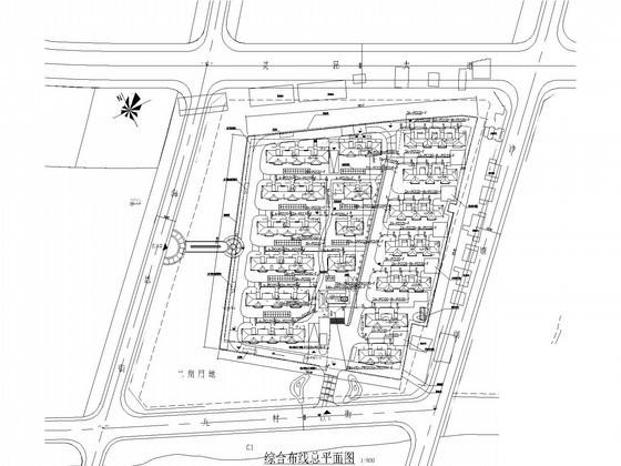 多层钢筋混凝土结构社区城中村改造工程电气CAD施工图纸(综合布线系统) - 2