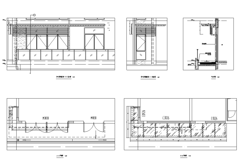 别墅250户型百叶雨棚栏杆节点详图设计2019 (3)