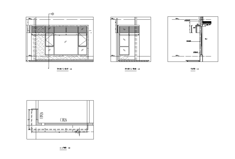 别墅250户型百叶雨棚栏杆节点详图设计2019 (4)