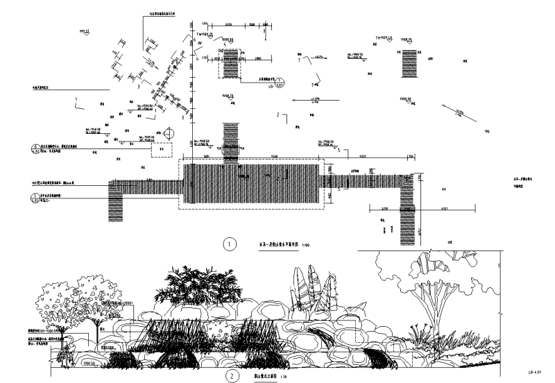 南辰上邸水系一及假山叠水详图设计 (1)
