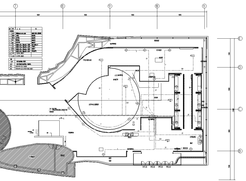 展厅弱电平面图