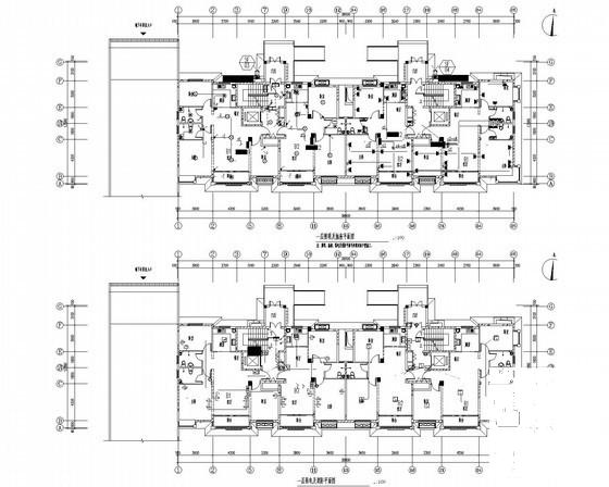 二类高层地上11层居住建筑电气CAD施工图纸（第三类防雷） - 4