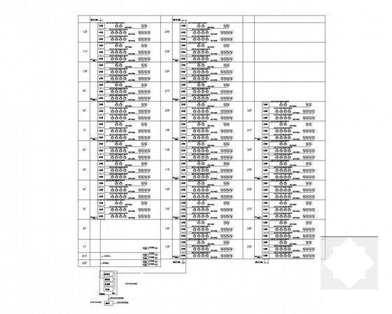 知名综合楼弱电CAD施工图纸（门禁、停车场、一卡通系统） - 4