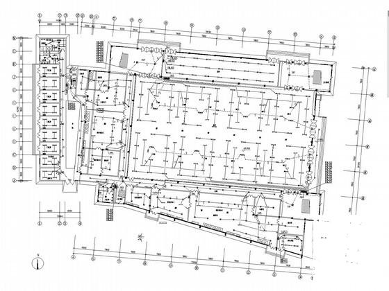 3层学校餐厅体育活动中心电气CAD施工图纸（二级负荷，第三类防雷） - 1