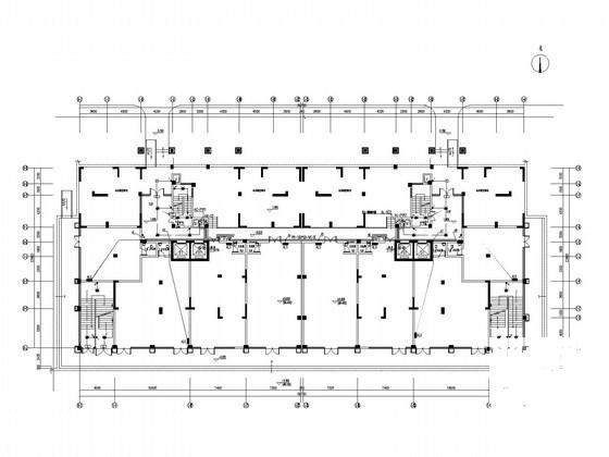 17层大型商业综合楼电气CAD施工图纸（二级负荷，第二类防雷）(火灾自动报警) - 1