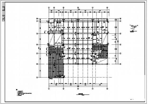 12层框架商业主体结构设计CAD施工图纸（筏形基础） - 4