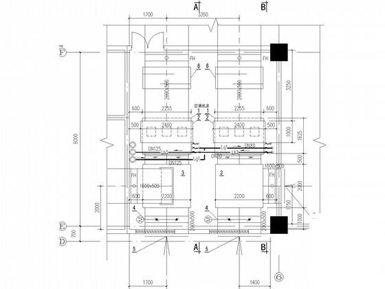 8层电子工业厂房空调通风设计CAD施工图纸(风冷热泵) - 3