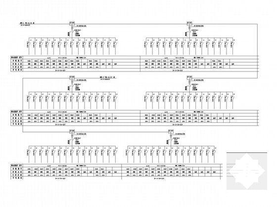 多层钢筋混凝土结构建材商场电气CAD施工图纸（二次原理图）(联动控制系统) - 5
