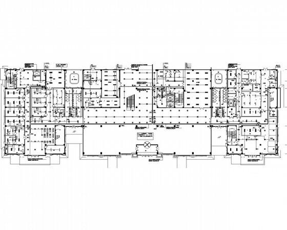 市地上5层中心医院门诊大楼电气CAD施工图纸（甲级设计院） - 1
