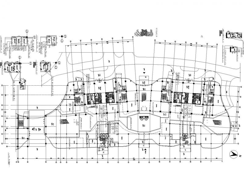20层商业办公综合楼电气CAD施工图纸（甲级院设计，高86.5米） - 2