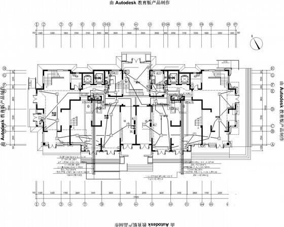 18层住宅楼电气CAD施工图纸（高55.1米） - 3