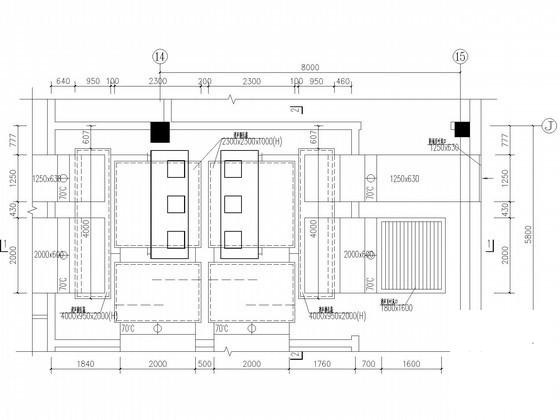 2层沃尔玛超市空调通风CAD施工图纸 - 3