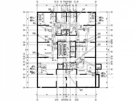 33层高档公寓住宅楼建筑暖通空调设计CAD施工图纸(著名院设计，含负荷计算书)(水系统流程图) - 2