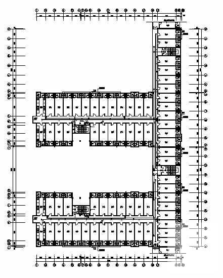 6层学院宿舍楼电气CAD施工图纸 - 3