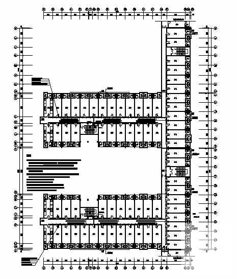 6层学院宿舍楼电气CAD施工图纸 - 4