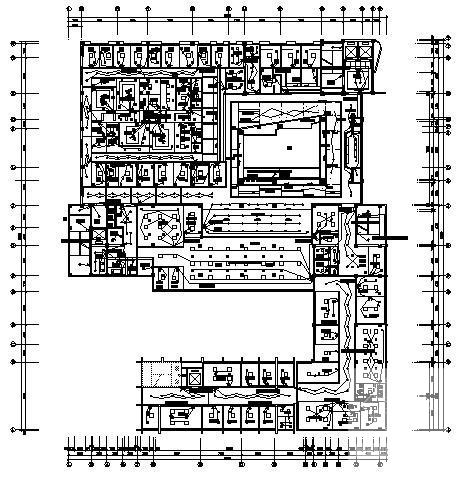 5层医院大楼装修水电CAD施工图纸 - 1