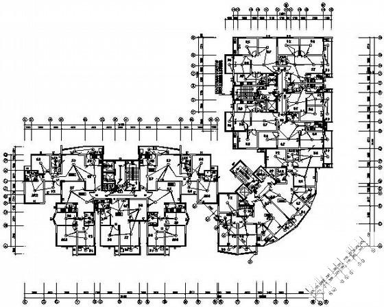 二类高层住宅楼强弱电系统CAD施工图纸（17层） - 1