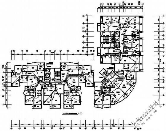 二类高层住宅楼强弱电系统CAD施工图纸（17层） - 3