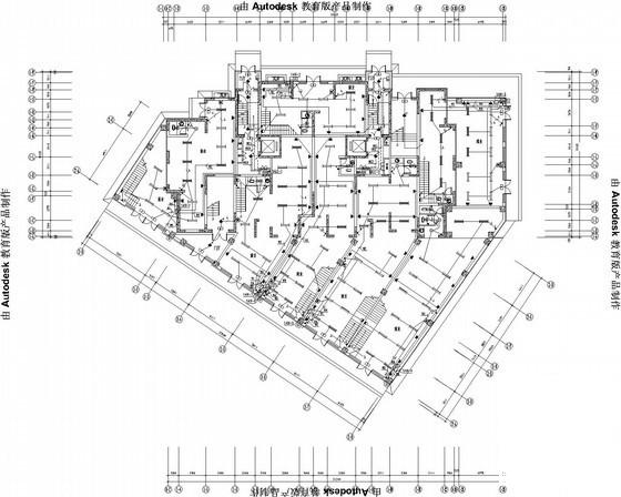 二类高层商住楼强弱电系统CAD施工图纸 - 1