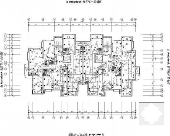 二类高层商住楼强弱电系统CAD施工图纸 - 5
