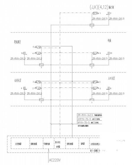 4层级博物馆强弱电系统CAD施工图纸90张 - 3