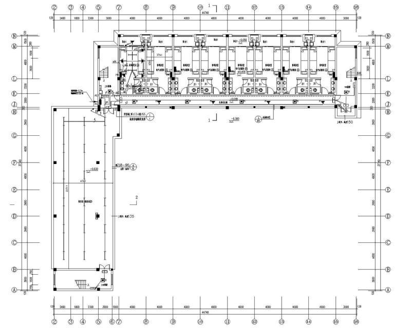 投资公司厂区园区建筑群电气CAD施工图纸（厂房、办公楼、宿舍楼、水泵房、垃圾房、附属用房等） - 5