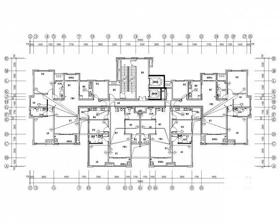 25层底商住宅楼强弱电系统CAD施工图纸 - 3
