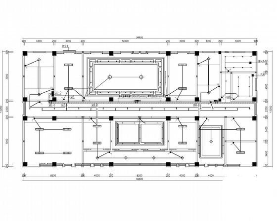 多层钢筋混凝土结构行政办公楼智能化工程电气CAD施工图纸（第三类防雷）(计算机网络系统) - 2